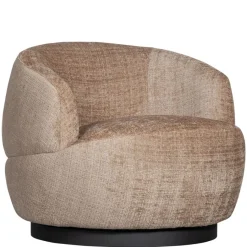 WOOOD Draaifauteuil Woolly Zand