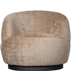 WOOOD Draaifauteuil Woolly Zand