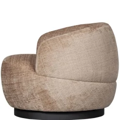 WOOOD Draaifauteuil Woolly Zand