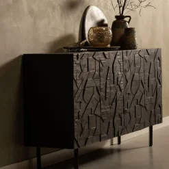 WOOOD Dressoir Counter Zwart - 160x83x40 cm