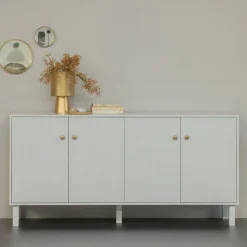 WOOOD Dressoir Madu Grijs - 160x78x46 cm