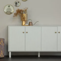 WOOOD Dressoir Madu Grijs - 160x78x46 cm