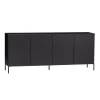 WOOOD Dressoir New Gravure Zwart - 200x85x46 cm