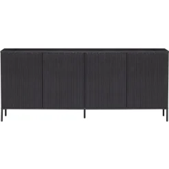 WOOOD Dressoir New Gravure Zwart - 200x85x46 cm
