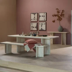 WOOOD Eetkamerbank Ato Naturel - 220x45 cm