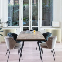 WOOOD Eetkamerstoel Admit Taupe