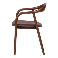 WOOOD Eetkamerstoel Bran Bruin