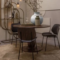 WOOOD Eetkamerstoel Close Zwart