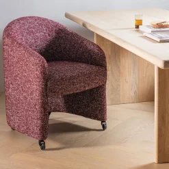 WOOOD Eetkamerstoel Cordo Bordeauxrood