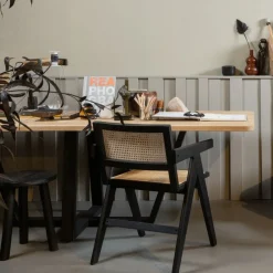 WOOOD Eetkamerstoel Gunn Zwart