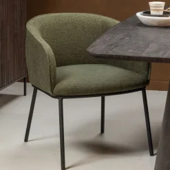 WOOOD Eetkamerstoel Leon Groen