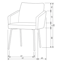 WOOOD Eetkamerstoel Mount Beige