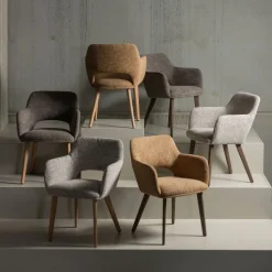 WOOOD Eetkamerstoel Murat Beige