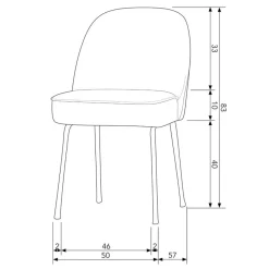 WOOOD Eetkamerstoel Vogue Beige