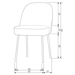 WOOOD Eetkamerstoel Vogue Groen
