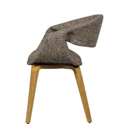 WOOOD Eetkamerstoel Yossi Bruin