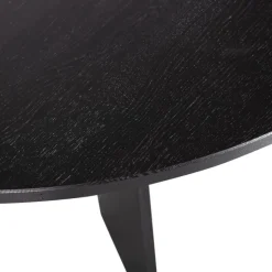 WOOOD Eettafel Fries Zwart - Ø 90 cm