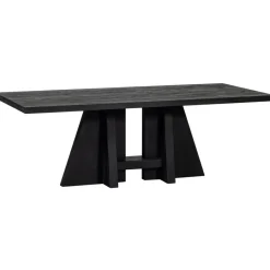 WOOOD Eettafel Kean Zwart - 220x100 cm