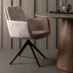 WOOOD Eettafel Maan Bruin - Ø 120 cm