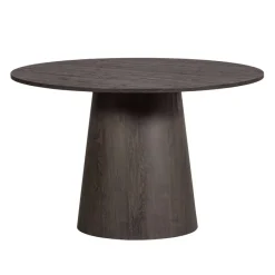 WOOOD Eettafel Maan Donkerbruin - Ø 120 cm