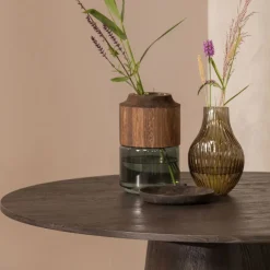 WOOOD Eettafel Maan Donkerbruin - Ø 120 cm