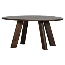 WOOOD Eettafel Roundly Bruin - 160x110 cm