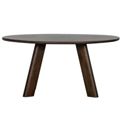 WOOOD Eettafel Roundly Bruin - 160x110 cm