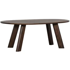 WOOOD Eettafel Roundly Bruin - 200x100 cm