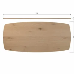 WOOOD Eettafel Tablo Naturel - 220x100 cm