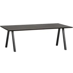 WOOOD Eettafel Tablo Zwart - 220x90 cm