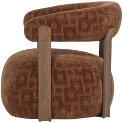 WOOOD Fauteuil Foon Bruin