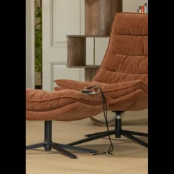 WOOOD Fauteuil Kube Bruin