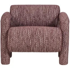 WOOOD Fauteuil Lenny Bordeauxrood