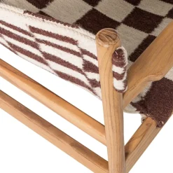 WOOOD Fauteuil Zano Bruin / Naturel