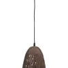 WOOOD Hanglamp Arleso Donkerbruin - E27 - Ø 19 cm