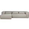 WOOOD Hoekbank Bean Links Lichtgrijs