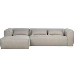 WOOOD Hoekbank Bean Links Lichtgrijs