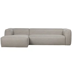 WOOOD Hoekbank Bean Links Lichtgrijs