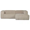 WOOOD Hoekbank Bean Rechts Beige