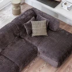 WOOOD Hoekbank Cloud Divan Links Bruin