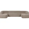 WOOOD Hoekbank Sloping Beige