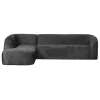 WOOOD Hoekbank Sloping Links Donkergrijs
