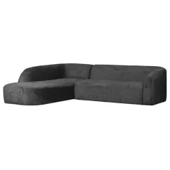 WOOOD Hoekbank Sloping Links Donkergrijs