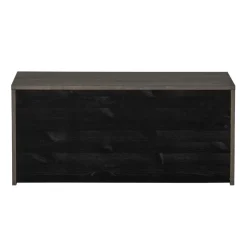 WOOOD Kistbank New Gravure Bruin - 88x50x40 cm