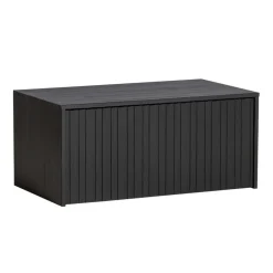 WOOOD Kistbank New Gravure Zwart - 88x50x40 cm