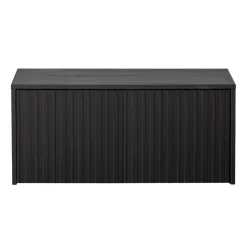 WOOOD Kistbank New Gravure Zwart - 88x50x40 cm