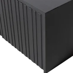 WOOOD Kistbank New Gravure Zwart - 88x50x40 cm