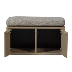 WOOOD Kistbank Turner Mud - 80x47x44 cm