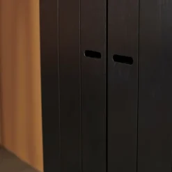 WOOOD Kledingkast Connect Zwart - 140x195x53 cm