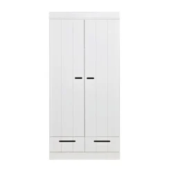 WOOOD Kledingkast Connect Wit - 94x195x53 cm